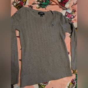 Chase Lands End Size S Gray Sweater $15